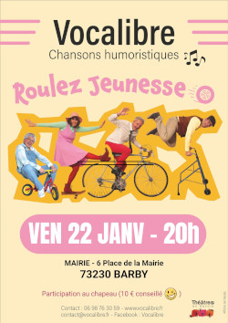 affiche spectacle vendredi 22 janvier 2027 à 20h à la mairie de Barby (73)